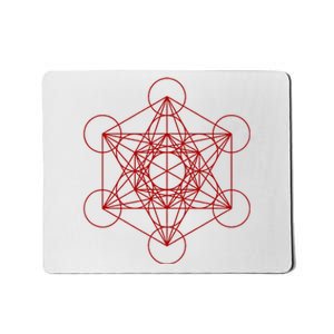 Sacred Geometry Red And Black Geometric Design Gothic Goth Mousepad