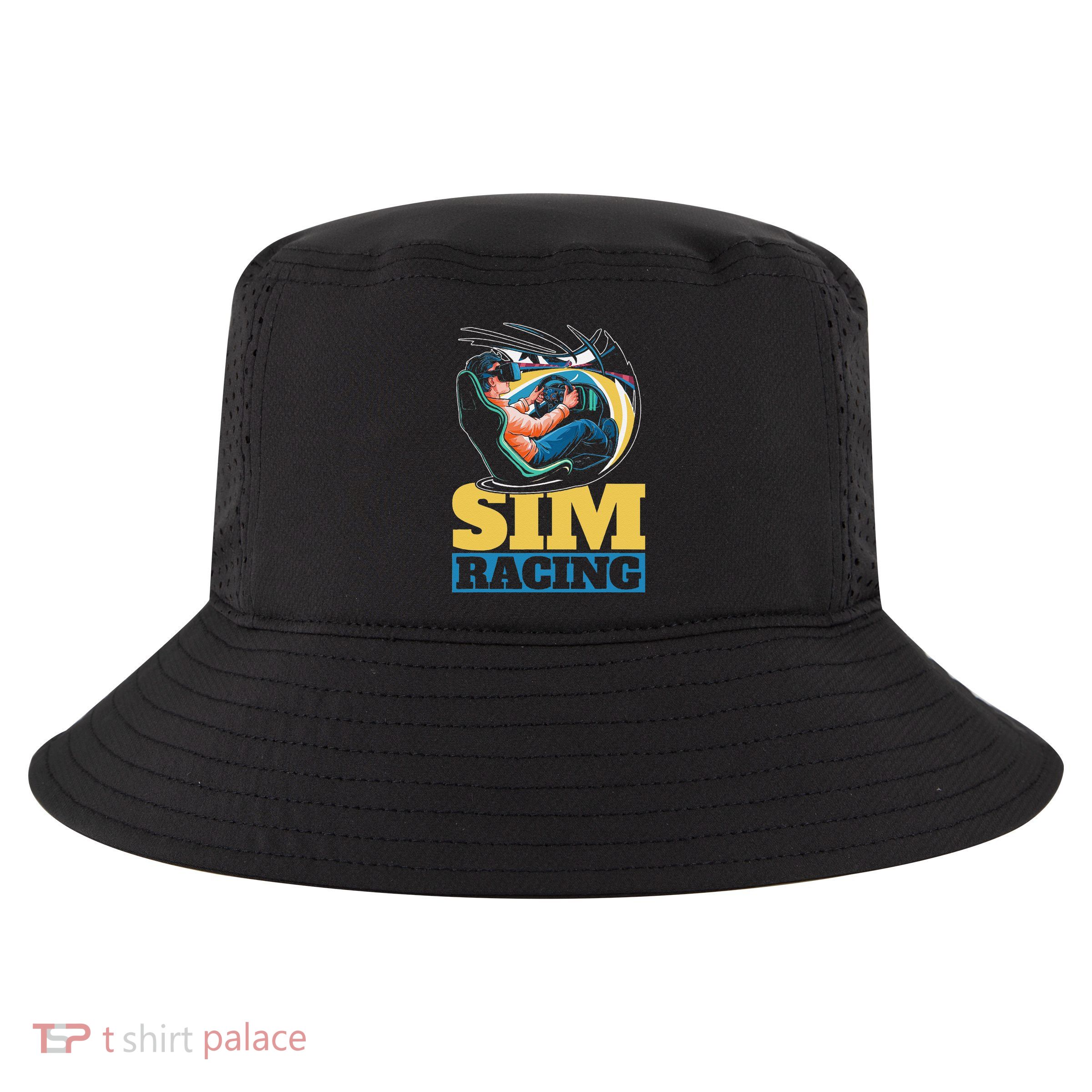 Simulation Gaming Race Car Racer Sim Racing Cool Comfort Performance Bucket Hat