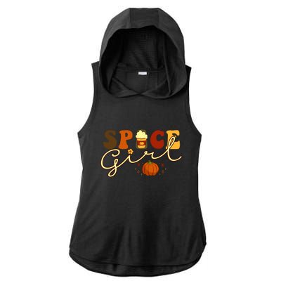 Spice Girl Retro Thankful Gift For Thanksgiving Ladies PosiCharge Tri-Blend Wicking Draft Hoodie Tank