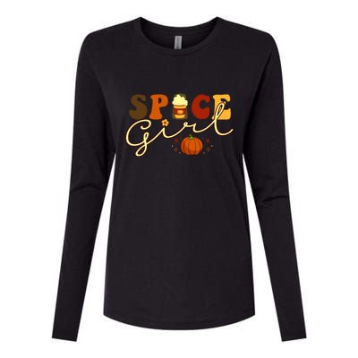 Spice Girl Retro Thankful Gift For Thanksgiving Womens Cotton Relaxed Long Sleeve T-Shirt