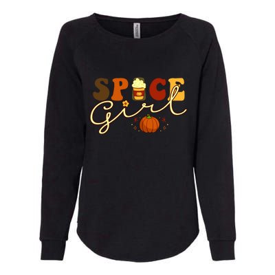 Spice Girl Retro Thankful Gift For Thanksgiving Womens California Wash Sweatshirt