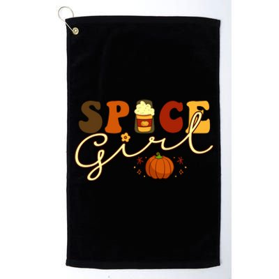 Spice Girl Retro Thankful Gift For Thanksgiving Platinum Collection Golf Towel