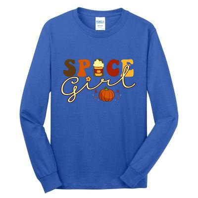 Spice Girl Retro Thankful Gift For Thanksgiving Tall Long Sleeve T-Shirt