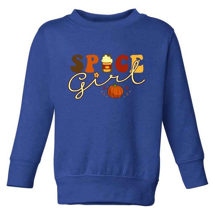 Spice Girl Retro Thankful Gift For Thanksgiving Toddler Sweatshirt