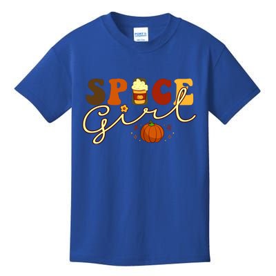 Spice Girl Retro Thankful Gift For Thanksgiving Kids T-Shirt