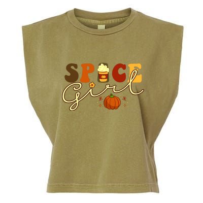 Spice Girl Retro Thankful Gift For Thanksgiving Garment-Dyed Women's Muscle Tee