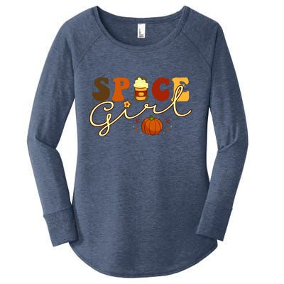 Spice Girl Retro Thankful Gift For Thanksgiving Women's Perfect Tri Tunic Long Sleeve Shirt