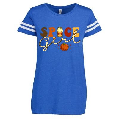 Spice Girl Retro Thankful Gift For Thanksgiving Enza Ladies Jersey Football T-Shirt