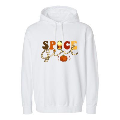 Spice Girl Retro Thankful Gift For Thanksgiving Garment-Dyed Fleece Hoodie