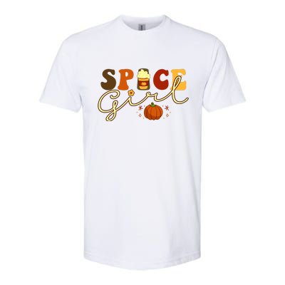 Spice Girl Retro Thankful Gift For Thanksgiving Softstyle CVC T-Shirt