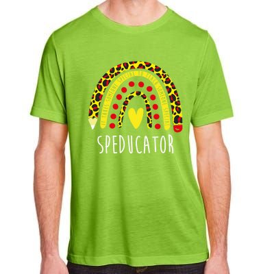 Speducator Gift Rainbow Sped Special Education Teacher Cool Gift Adult ChromaSoft Performance T-Shirt