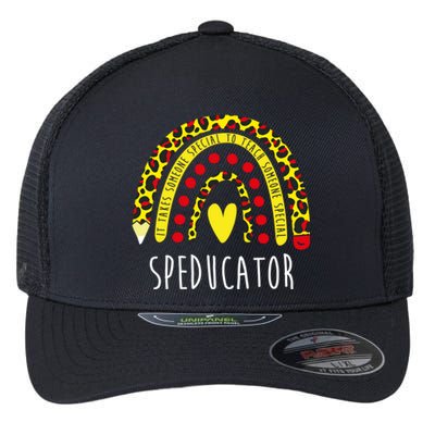 Speducator Gift Rainbow Sped Special Education Teacher Cool Gift Flexfit Unipanel Trucker Cap