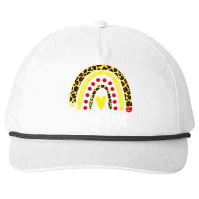 Speducator Gift Rainbow Sped Special Education Teacher Cool Gift Snapback Five-Panel Rope Hat