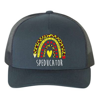 Speducator Gift Rainbow Sped Special Education Teacher Cool Gift Yupoong Adult 5-Panel Trucker Hat