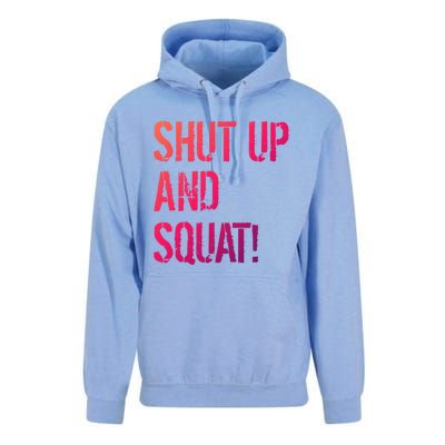 Squat Gym Rats Shut Up And Squat Gym Teachers Shut And Squat Great Gift Unisex Surf Hoodie