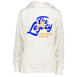 Sigma G.A.M.M.A Rho Sorority The Legancy Continues With Me Womens Funnel Neck Pullover Hood