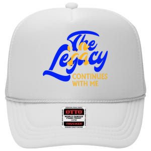 Sigma G.A.M.M.A Rho Sorority The Legancy Continues With Me High Crown Mesh Back Trucker Hat