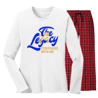 Sigma G.A.M.M.A Rho Sorority The Legancy Continues With Me Women's Long Sleeve Flannel Pajama Set 