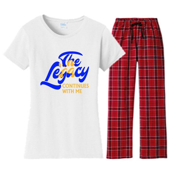 Sigma G.A.M.M.A Rho Sorority The Legancy Continues With Me Women's Flannel Pajama Set