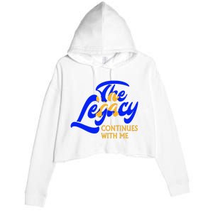 Sigma G.A.M.M.A Rho Sorority The Legancy Continues With Me Crop Fleece Hoodie