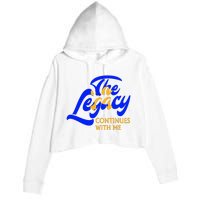 Sigma G.A.M.M.A Rho Sorority The Legancy Continues With Me Crop Fleece Hoodie