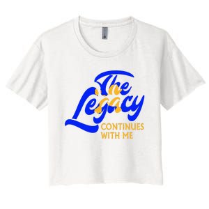 Sigma G.A.M.M.A Rho Sorority The Legancy Continues With Me Women's Crop Top Tee