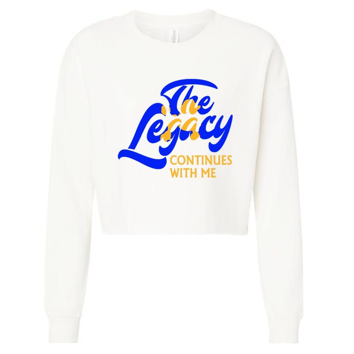 Sigma G.A.M.M.A Rho Sorority The Legancy Continues With Me Cropped Pullover Crew