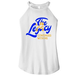 Sigma G.A.M.M.A Rho Sorority The Legancy Continues With Me Women's Perfect Tri Rocker Tank