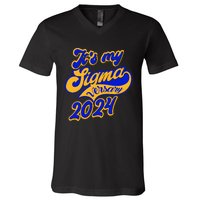 Sigma G.A.M.M.A Rho Sorority Founders Day Its My Sigmaversary V-Neck T-Shirt