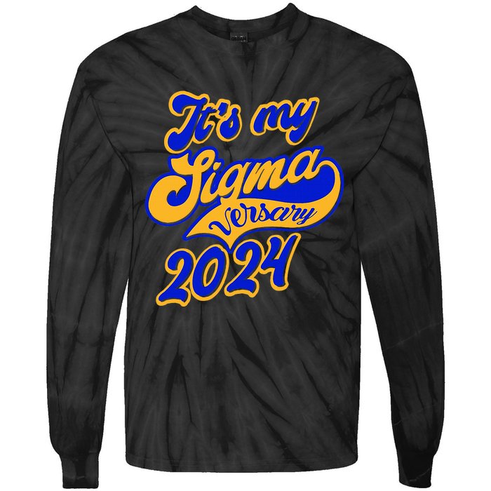 Sigma G.A.M.M.A Rho Sorority Founders Day Its My Sigmaversary Tie-Dye Long Sleeve Shirt