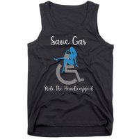 SAVE GAS RIDE THE Handicapped Tank Top