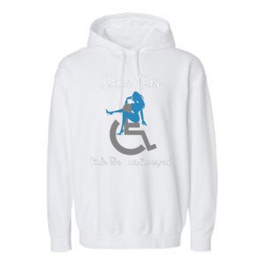 SAVE GAS RIDE THE Handicapped Garment-Dyed Fleece Hoodie