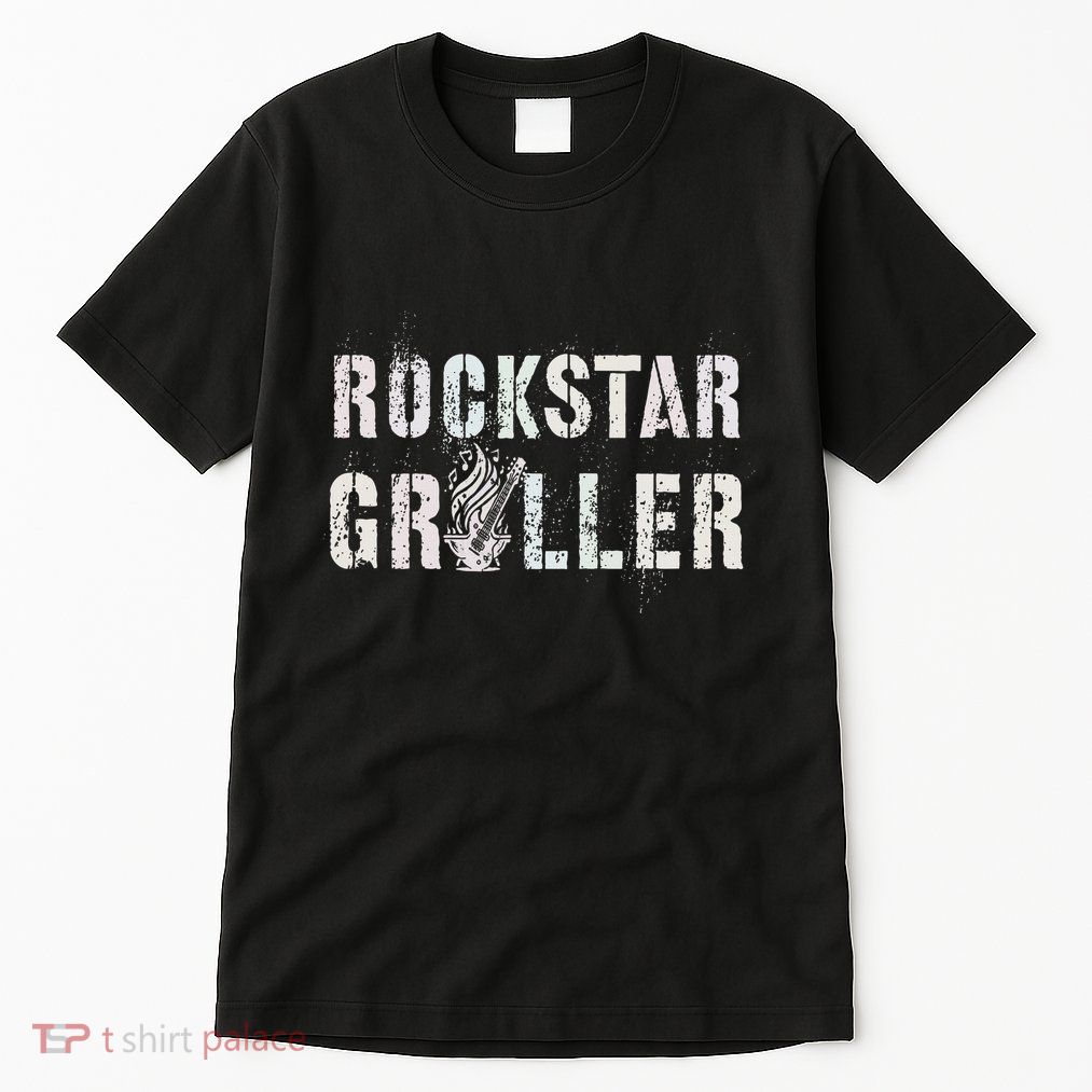 Summer Grilling Rockstar Griller Pit Dad Patio Meat Gangster Tall T-Shirt