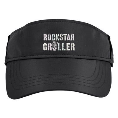 Summer Grilling Rockstar Griller Pit Dad Patio Meat Gangster Adult Drive Performance Visor