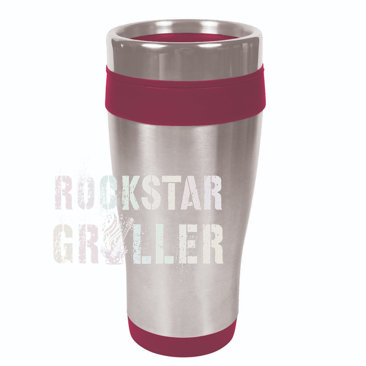 Summer Grilling Rockstar Griller Pit Dad Patio Meat Gangster 15oz Campfire Ceramic Mug