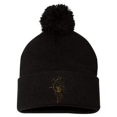 S.P.A.R.K.L.E Golden Ratio Pom Pom 12in Knit Beanie