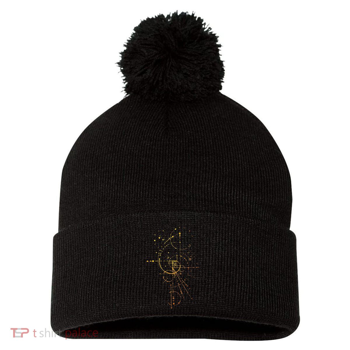 S.P.A.R.K.L.E Golden Ratio Pom Pom 12in Knit Beanie