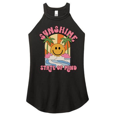 Sunshine Groovy Retro Family Vibes Vacation Summer Holiday Women’s Perfect Tri Rocker Tank