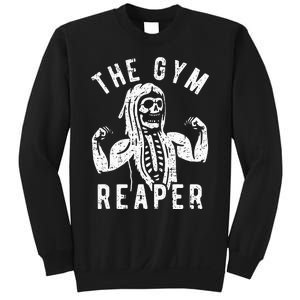 Spooky Gym Reaper Costume for Fitness Enthusiasts Sweatshirt