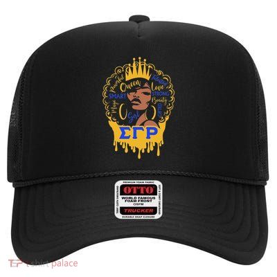 Sigma Gamma Rho Sorority Paraphernalia, Black Girl Pride High Crown Mesh Back Trucker Hat