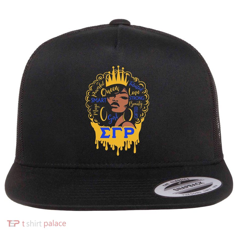 Sigma Gamma Rho Sorority Paraphernalia, Black Girl Pride Flat Bill Trucker Hat