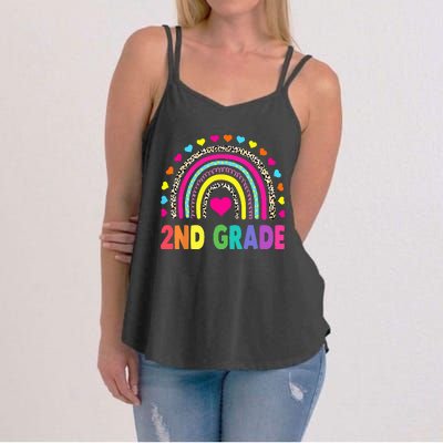 Second Grade Rainbow Teacher Team 2nd Grade Squad Women's Strappy Tank