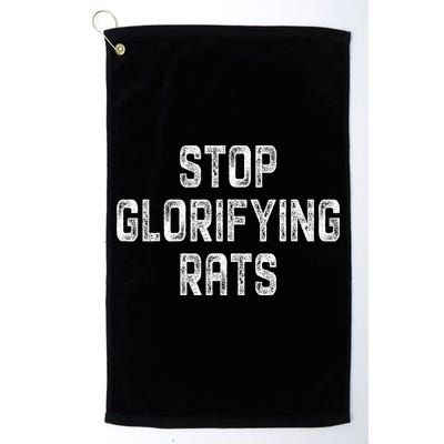 Stop Glorifying Rats Golf Towel
