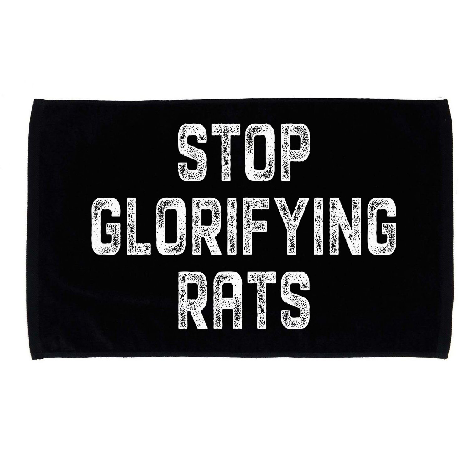Stop Glorifying Rats Microfiber Hand Towel