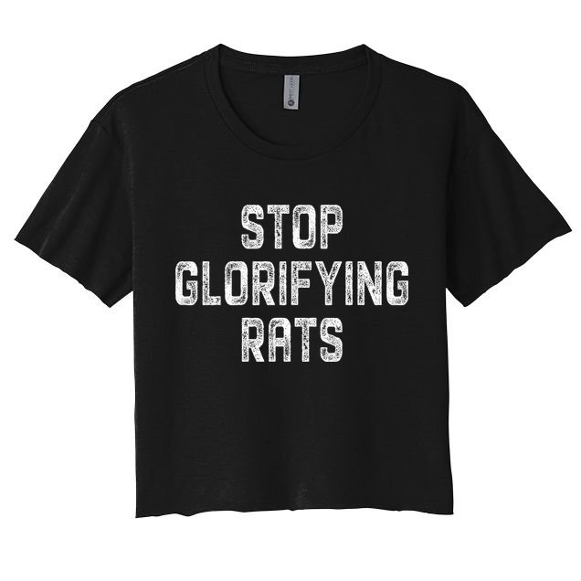 Stop Glorifying Rats Crop Top