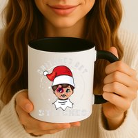 Snitches Get Stitches Elf Xmas Funny Snitches Get Stitches Mug