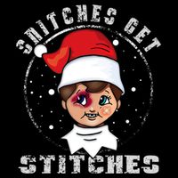 Snitches Get Stitches Elf Xmas Funny Snitches Get Stitches Mug
