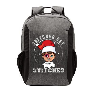 Snitches Get Stitches Elf Xmas Funny Snitches Get Stitches Vector Backpack