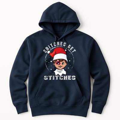 Snitches Get Stitches Elf Xmas Funny Snitches Get Stitches Hoodie