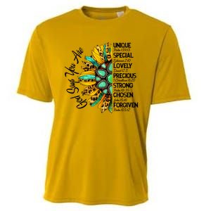 Sunflower God Says You Are Unique Special Lovely Precious Gift Cooling Performance Crew T-Shirt